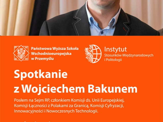 16 kwietnia odbędzie się spotkanie z Posłem na Sejm RP Wojciechem Bakunem