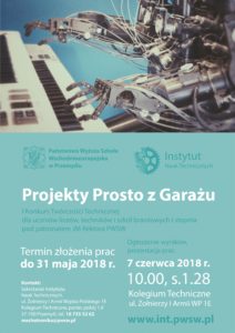 Konkurs Tw&oacute;rczości Technicznej &ndash; Projekty Prosto z Garażu