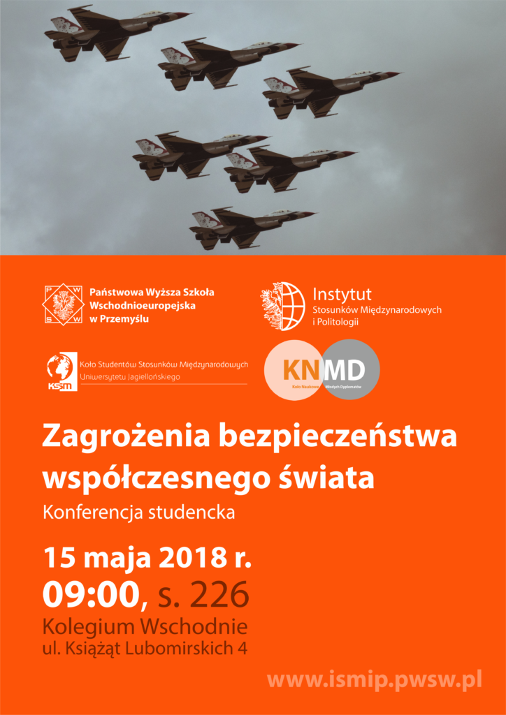 Konferencja studencka „Zagrożenia bezpieczeństwa współczesnego świata”