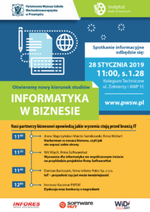 Spotkanie informacyjne nowego kierunku studiów w PANS