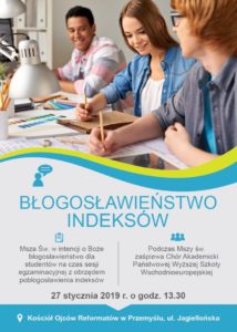 Msza Święta w intencji o Boże błogosławieństwo dla studentów na czas zimowej sesji egzaminacyjnej