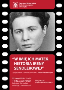 Zapraszamy na projekcję filmu „W imię ich matek. Historia Ireny Sendlerowej”