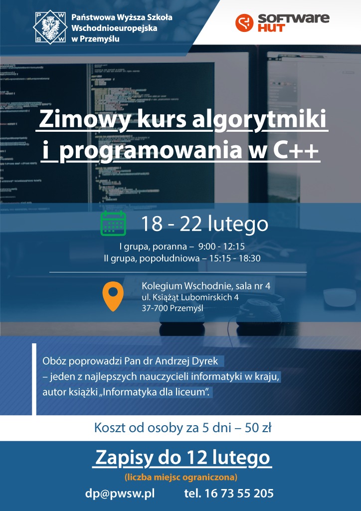 Zapraszamy do udziału w praktycznym kursie programowania, kt&oacute;ry poprowadzi dr Andrzej Dyrek z Krakowa
