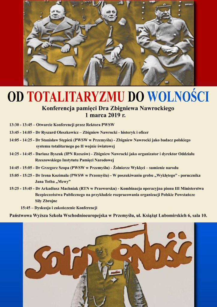 „Od totalitaryzmu do wolności” – konferencja pamięci dra Zbigniewa Nawrockiego