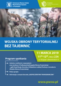 Wojska Obrony Terytorialnej bez tajemnic – spotkanie z ppłk. Pawłem Brzękiem