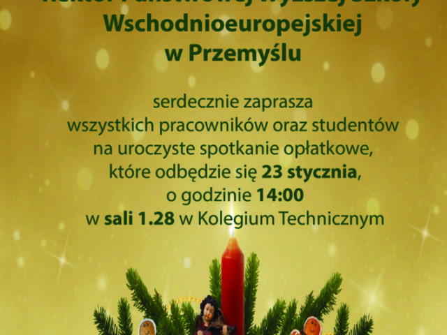 Zapraszamy na tradycyjne spotkanie opłatkowe w PANS