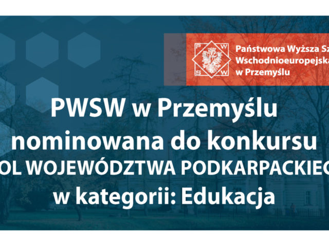 Nominacja dla PANS w Przemyślu w konkursie IDOL WOJEWÓDZTWA PODKARPACKIEGO 2020