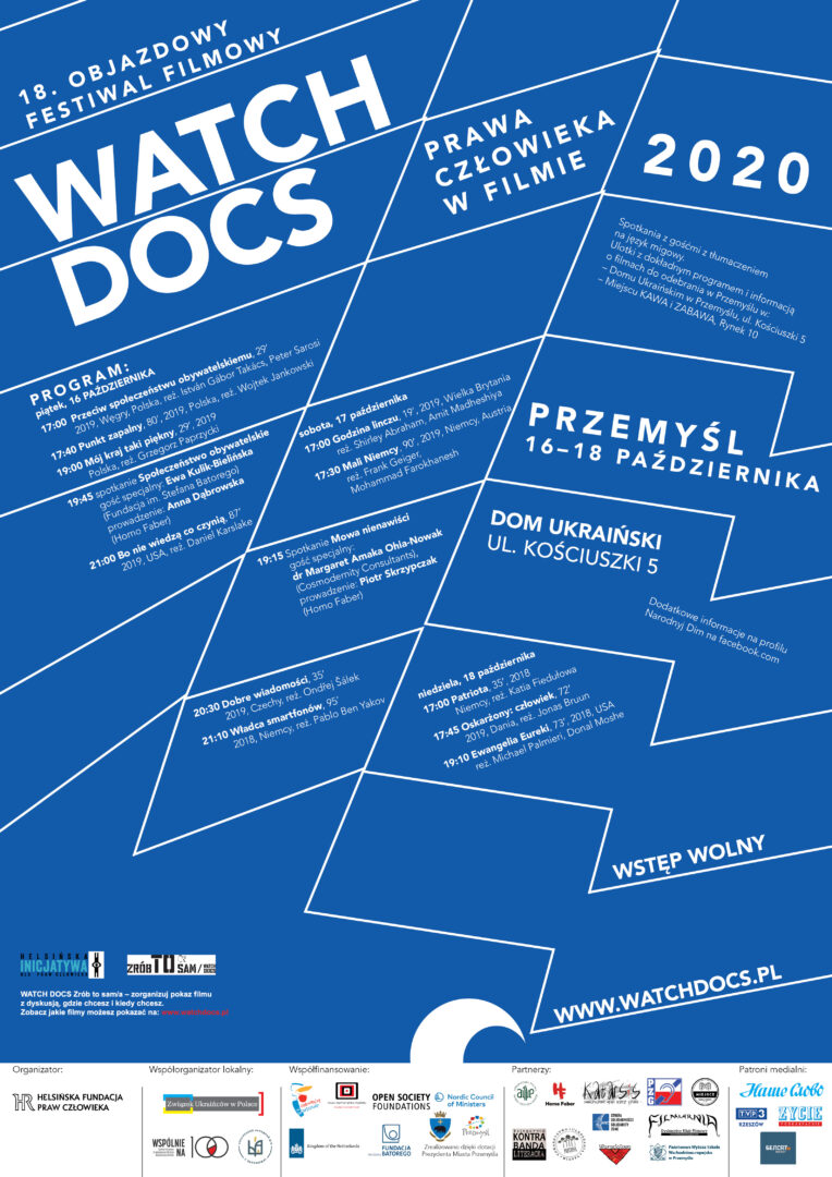 Zbliża się 18. Objazdowy Festiwal Filmowy WATCH DOCS w Przemyślu