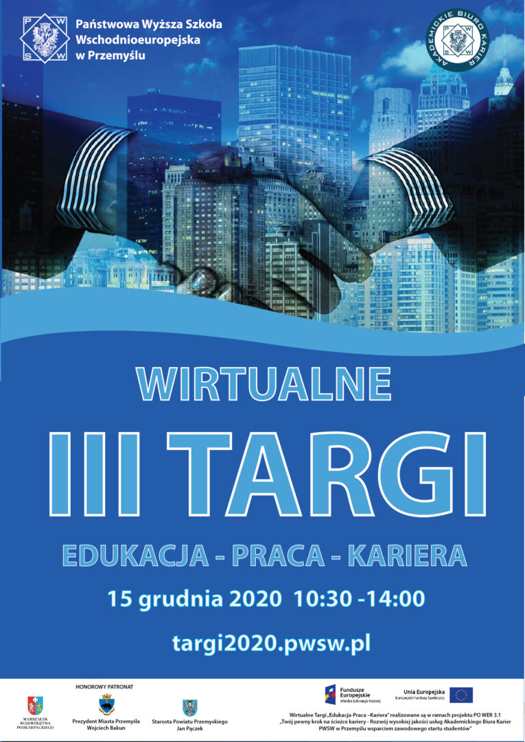 Wirtualne Targi „EDUKACJA – PRACA – KARIERA” już jutro!
