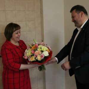 Na zdjęciu dr n. o zdrowiu Barbara Stawarz, dr Sławomir Solecki