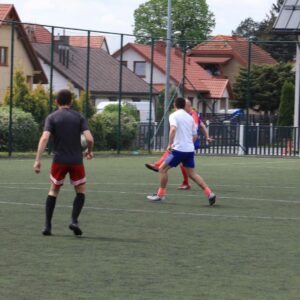 Na zdjęciu piłkarze podczas meczu
