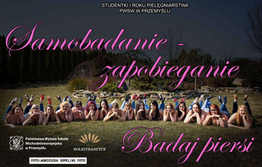 Studentki pielęgniarstwa przypominają o profilaktyce raka piersi!