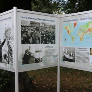 Wystawa plenerowa poświęcona Henrykowi Jaskule (plansze informacyjne)