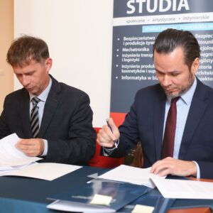 Podpisanie porozumienia o współpracy z Markiem Pilszykiem – dyrektorem Centrum Kształcenia Zawodowego i Ustawicznego Nr 2 w Przemyślu