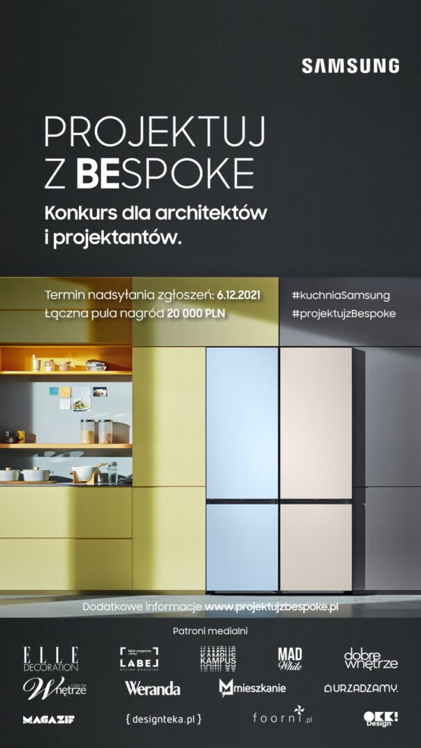 Trwa konkurs marki Samsung – PROJEKTUJ Z BESPOKE, skierowany do studentów, projektantów i architektów wnętrz