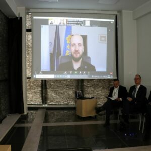 Panel dyskusyjny z udziałem Prezydenta Wojciecha Bakuna oraz Rektora PANS dra Pawła Treflera, prof. PANS