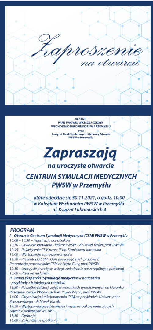Otwieramy Centrum Symulacji Medycznych w PANS!