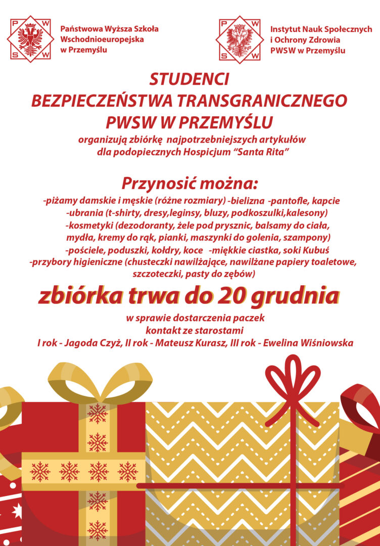 Zbi&oacute;rka najpotrzebniejszych artykuł&oacute;w dla podopiecznych Hospicjum „Santa Rita”