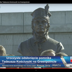Kade programu telewizyjnego, podczas który relacjonował uroczystość