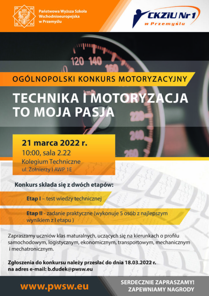 Konkurs „Technika i motoryzacja to moja pasja”
