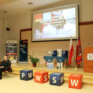 Pan Marek Kudła w trakcie przemówienia