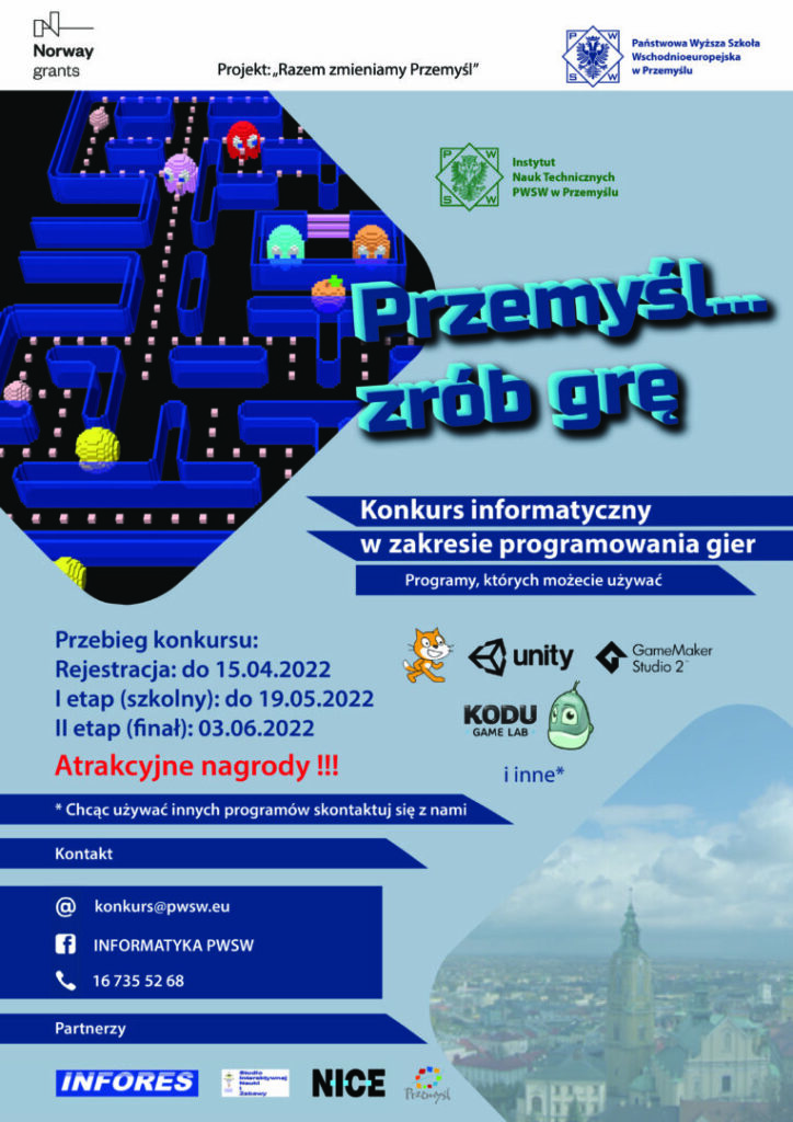 „Przemyśl… zrób grę!” – formularz zgłoszeniowy gry