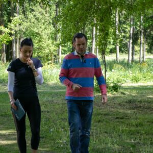 Od lewej: Pani Greta Ostrowska - Dyrektor POSiR-u, dr Paweł Trefler, prof. PANS - Rektor uczelni