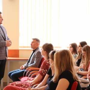 dr Sławomir Solecki - Prorektor ds. rozwoju i współpracy PANS wita zgromadzonych gości