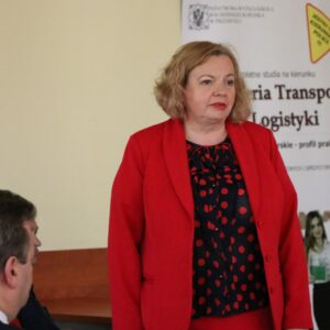Wicemarszałek Województwa Podkarpackiego - Ewa Draus - w trakcie prelekcji