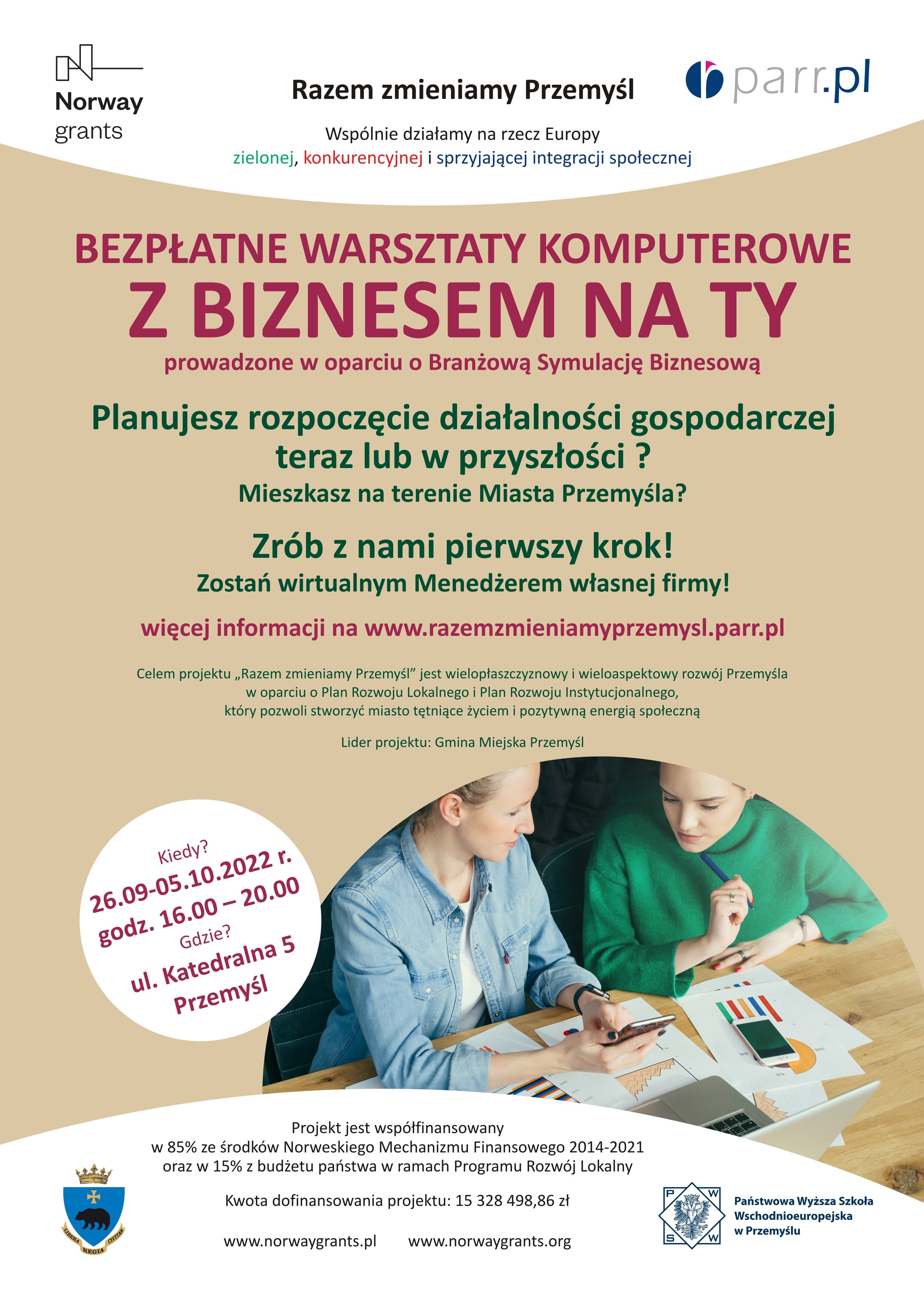 Z BIZNESEM NA TY – bezpłatne warsztaty komputerowe