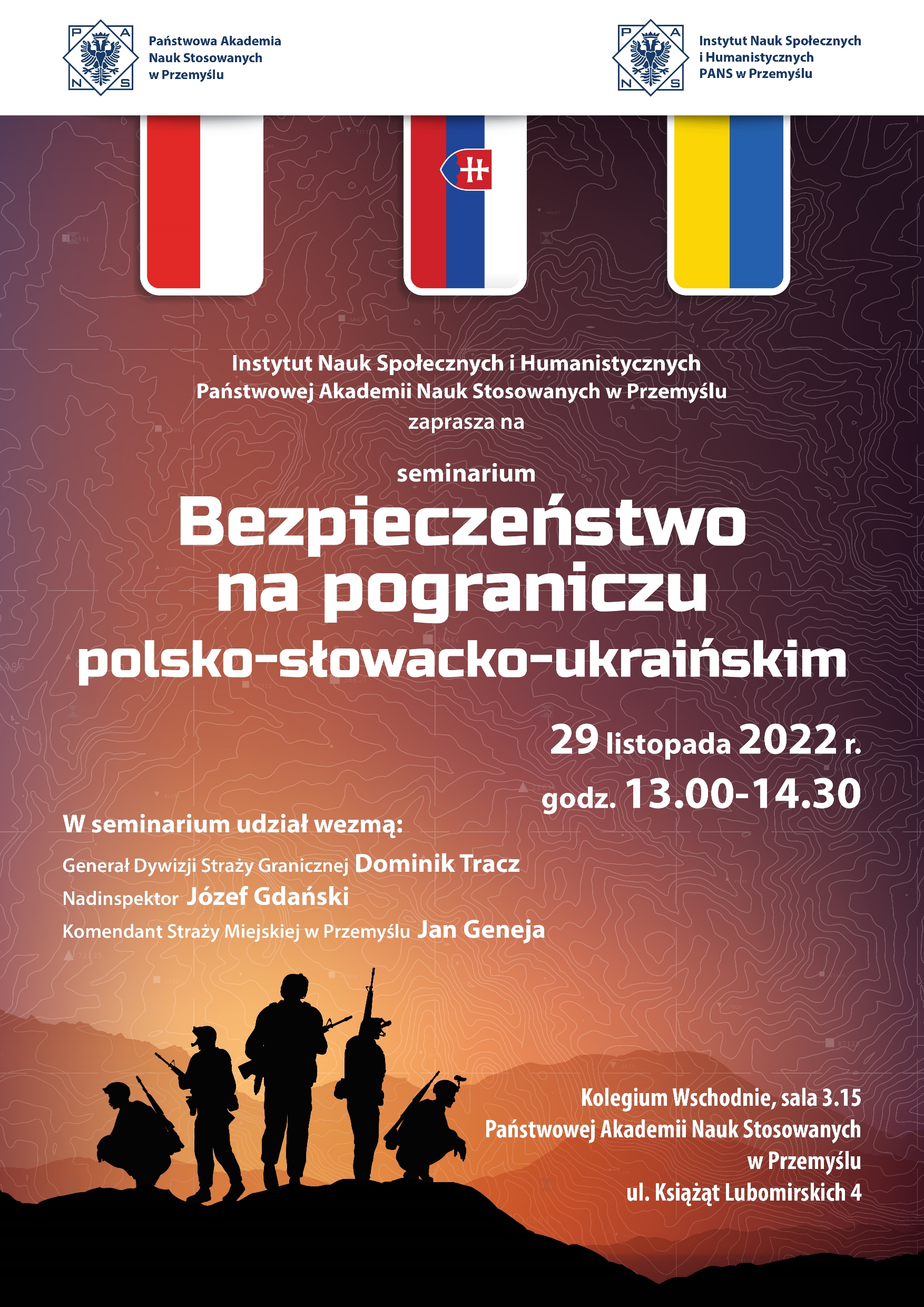 Zapraszamy na seminarium „Bezpieczeństwo na pograniczu polsko-słowacko-ukraińskim”
