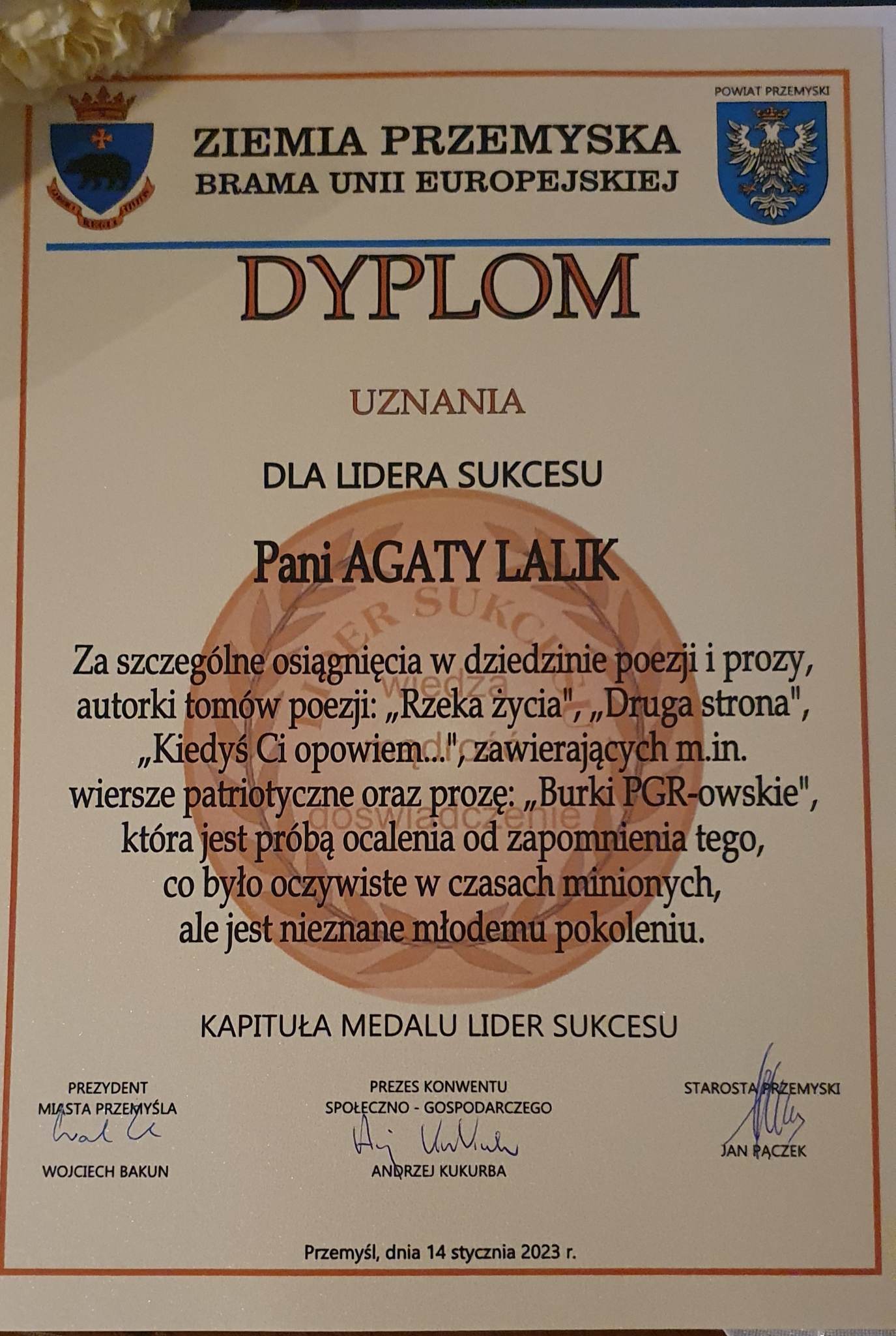 Nasza absolwentka Liderką Sukcesu