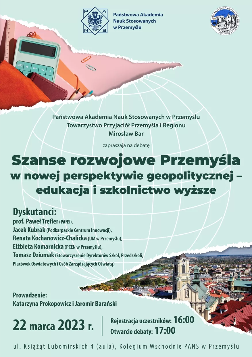 Szanse rozwojowe Przemyśla – zapraszamy na debatę o edukacji i szkolnictwie wyższym