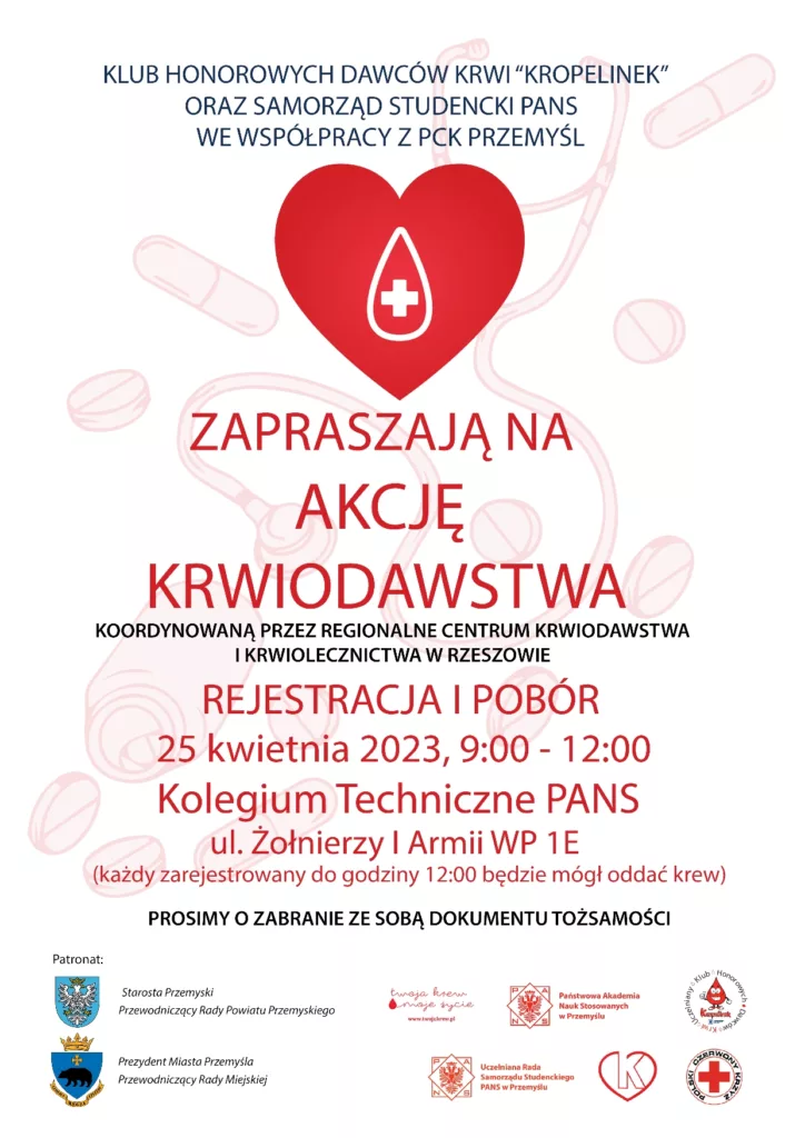 AKCJA KRWIODAWSTWA – ZAPRASZAMY