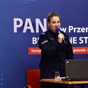 st. sierż. Emilii Bazan – profilaktyk Wydziału Prewencji Komendy Miejskiej Policji w Przemyślu