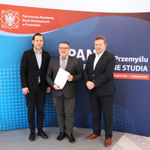 Od lewej: dr P. Trefler, mgr W. Psik, dr S. Solecki