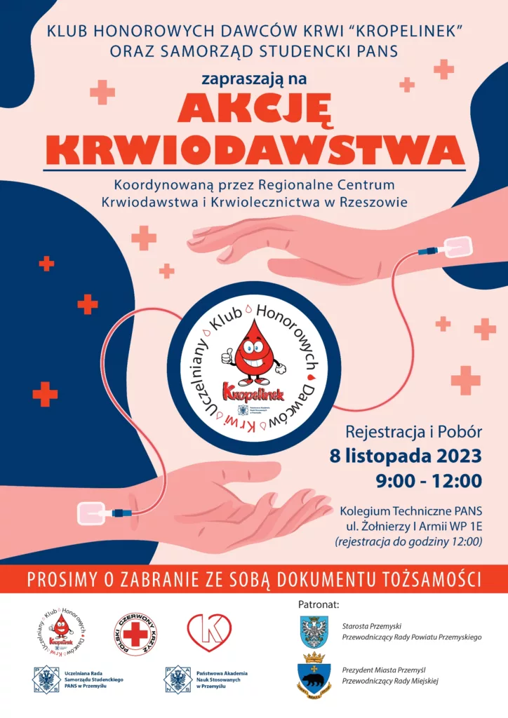 Zapraszamy na&nbsp;akcję krwiodawstwa!