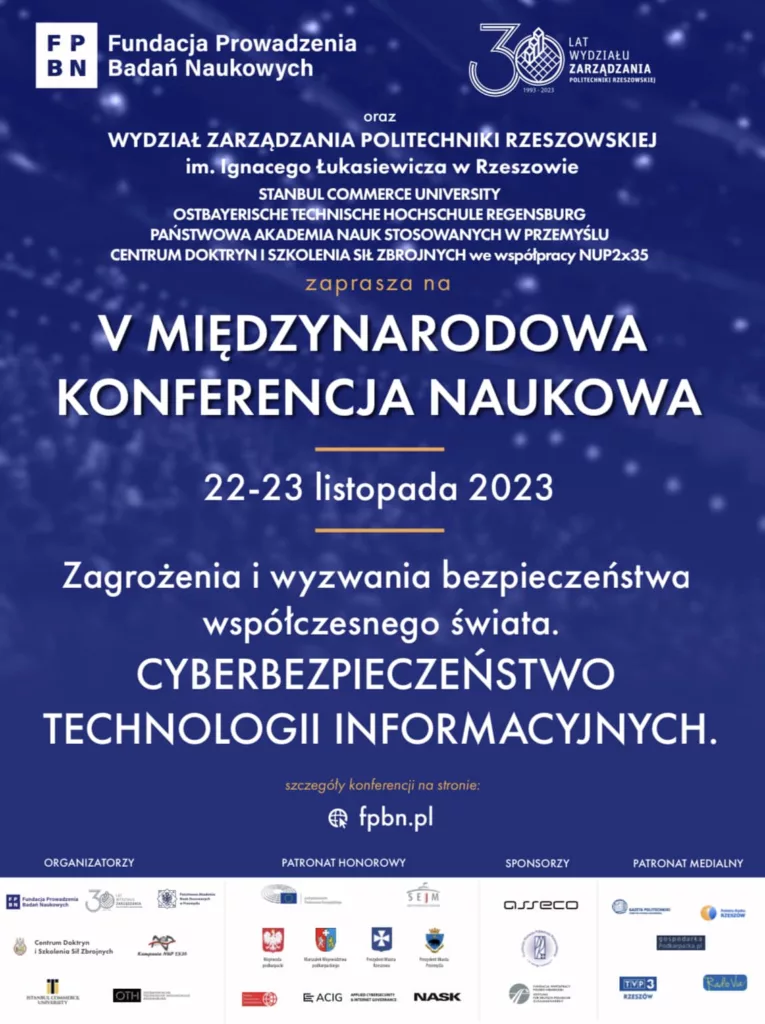 V Międzynarodowa Konferencja Naukowa na Politechnice Rzeszowskiej