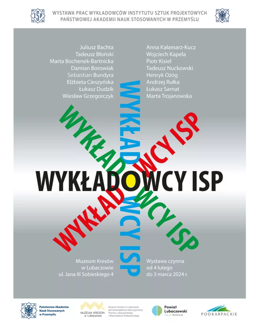 Zapraszamy na wernisaż wystawy prac wykładowców Instytutu Sztuk Projektowych PANS