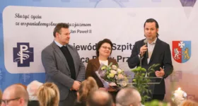 Z wizytą i życzeniami dalszego rozwoju w Wojewódzkim Szpitalu im. Św. Ojca Pio w Przemyślu