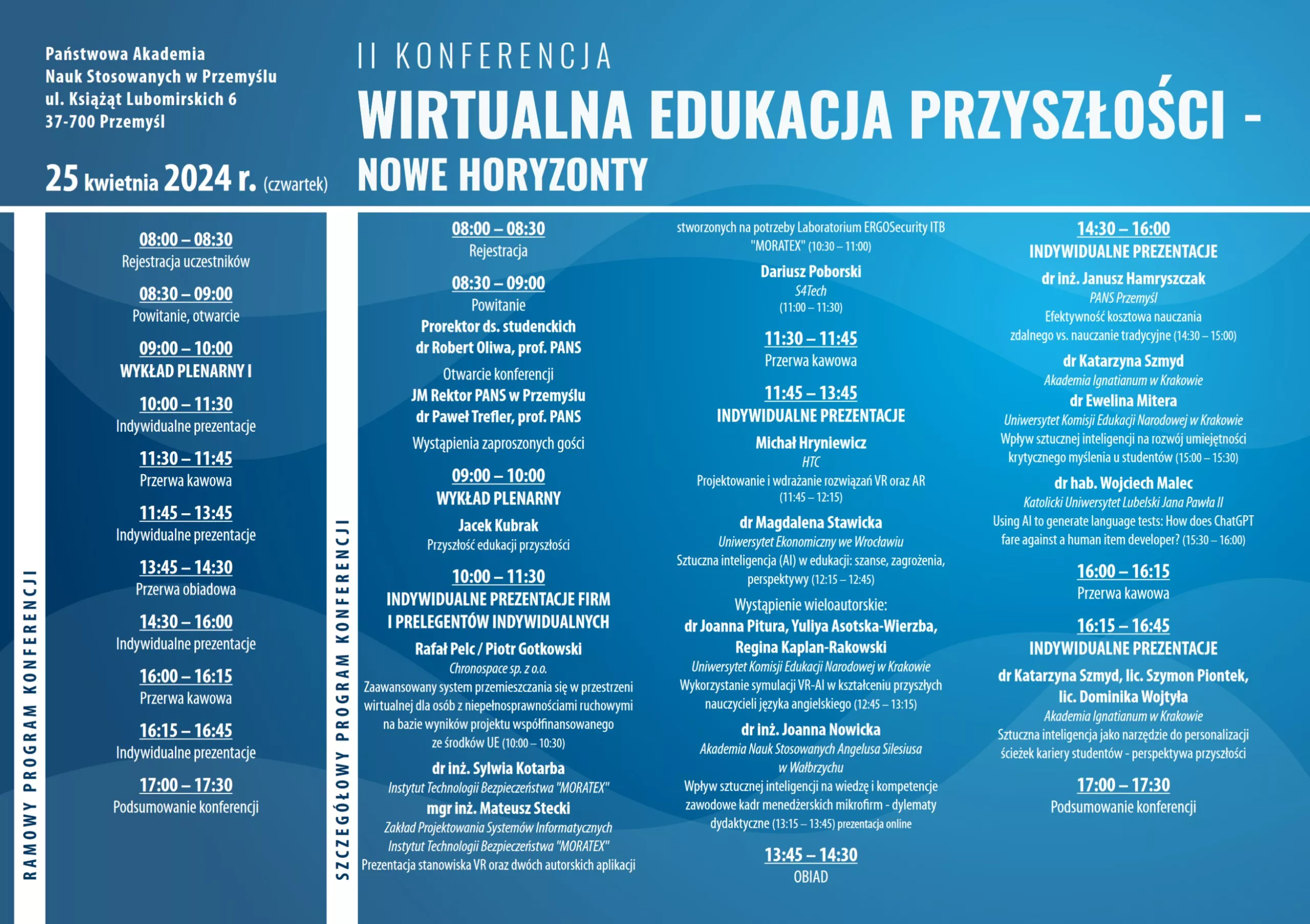 II Konferencja WIRTUALNA EDUKACJA PRZYSZŁOŚCI – NOWE HORYZONTY