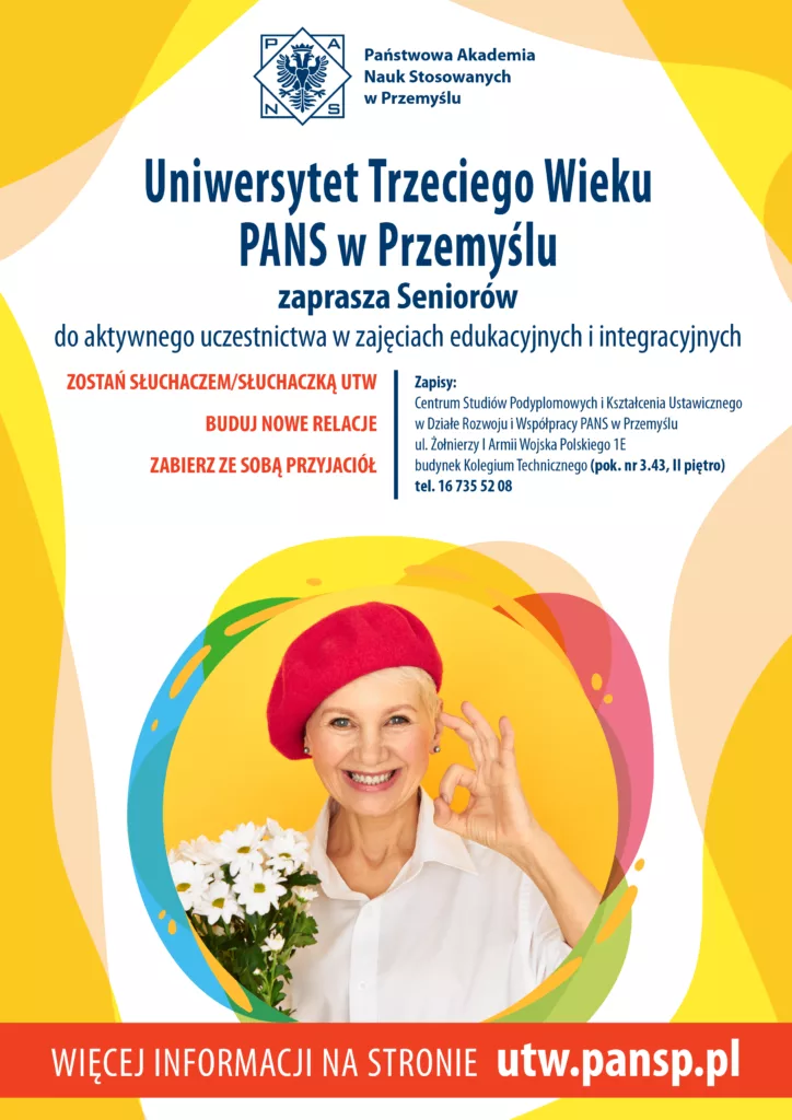Uniwersytet Trzeciego Wieku PANS w Przemyślu zaprasza