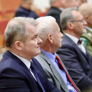 Uczestnicy konferencji, na pierwszym planie dr A. Kawecki