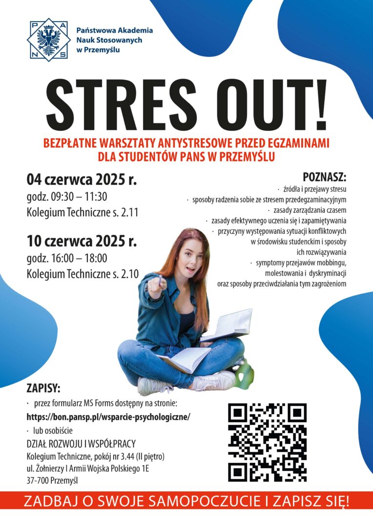 Bezpłatne warsztaty antystresowe dla studentów