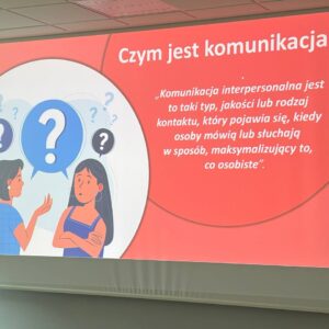 slajd z prezentacji z nagłówkiem czym jest komunikacja?