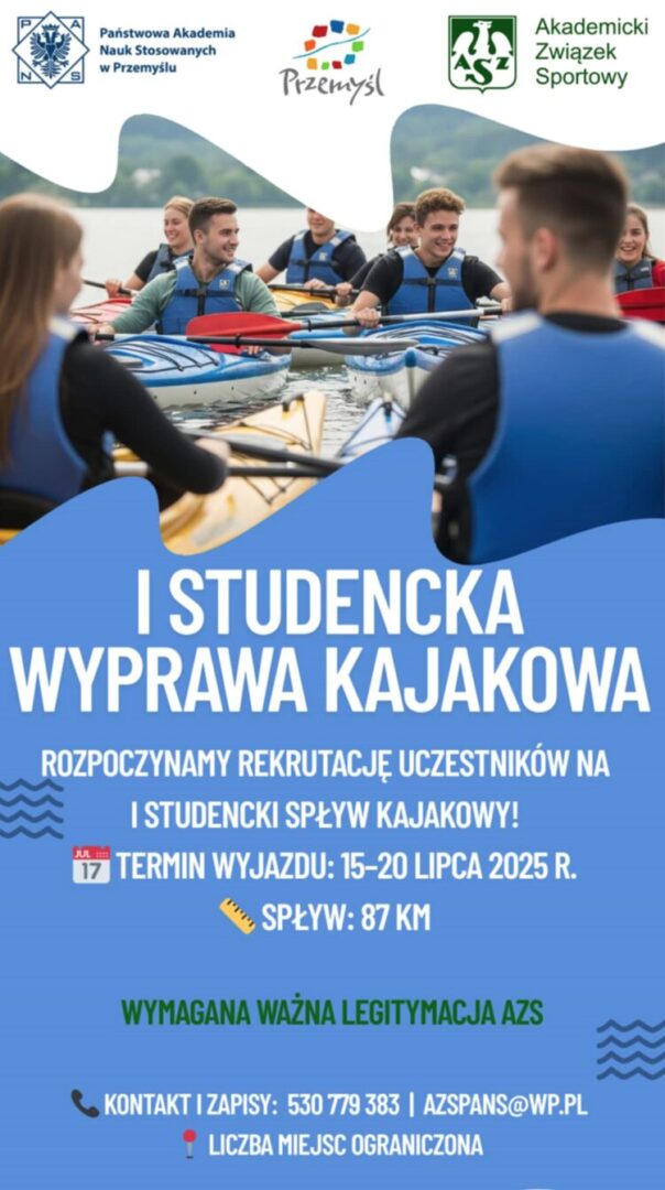 I Studencka Wyprawa Kajakowa – wyrusz z nami!