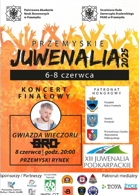 PRZEMYSKIE JUWENALIA 2025 – JUŻ W CZERWCU!