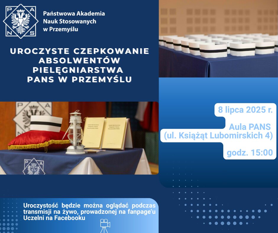Uroczystość nadania czepka pielęgniarskiego