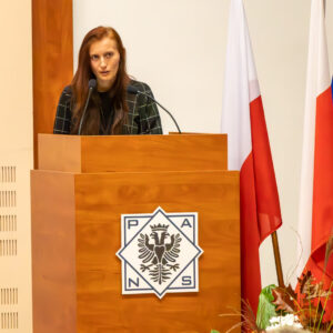 Przewodnicząca Uczelnianej Rady Samorządu Studenckiego PANS – Martyna Haczela