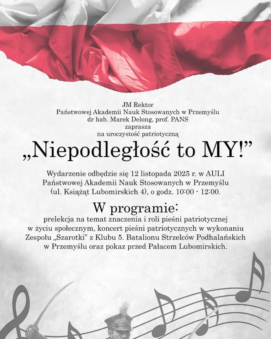 Zapraszamy na uroczystość patriotyczną „Niepodległość to MY!”